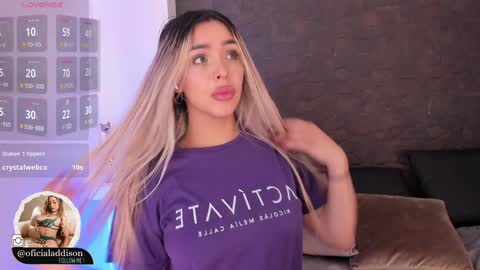 Snapshot of addison_baker chatting on February 1, 2:16 am A D D I S O N online show from February 1, 2:16 am