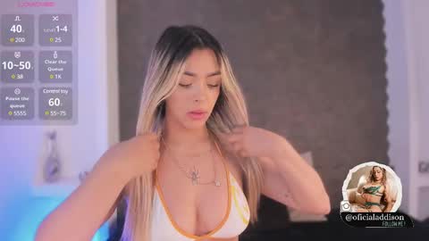 Snapshot of addison_baker chatting on February 12, 10:59 pm A D D I S O N online show from February 12, 10:59 pm