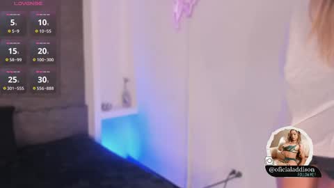 Snapshot of addison_baker chatting on February 13, 7:52 pm A D D I S O N online show from February 13, 7:52 pm