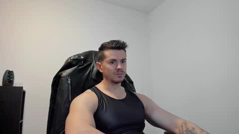 Snapshot of alphagodleatherking92 chatting on October 3, 8:22 am LeatherMaster online show from October 3, 8:22 am