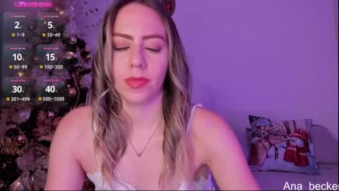 Snapshot of ana_becker1 chatting on December 3, 8:49 am Ana online show from December 3, 8:49 am