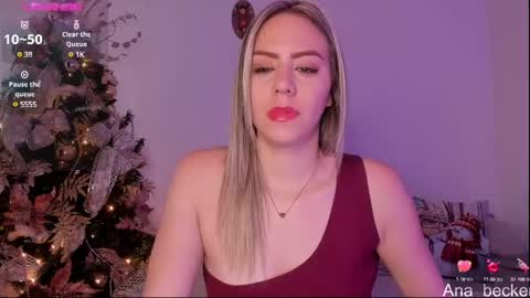 Snapshot of ana_becker1 chatting on December 13, 11:55 am Ana online show from December 13, 11:55 am