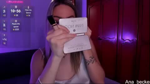 Snapshot of ana_becker1 chatting on January 22, 7:25 am Ana online show from January 22, 7:25 am