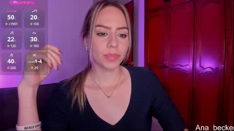 Snapshot of ana_becker1 chatting on February 18, 7:10 am Ana online show from February 18, 7:10 am