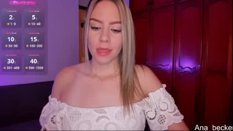 Snapshot of ana_becker1 chatting on March 9, 2:18 am Ana online show from March 9, 2:18 am