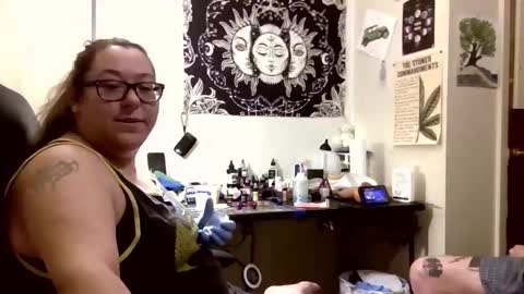 Snapshot of angelshempire420 chatting on February 14, 8:38 pm Angel and Mark online show from February 14, 8:38 pm