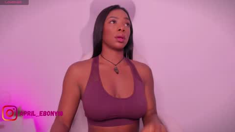Snapshot of april_ebony18_ chatting on January 9, 10:20 am April online show from January 9, 10:20 am