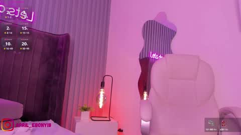 Snapshot of april_ebony18_ chatting on January 26, 2:19 pm April online show from January 26, 2:19 pm