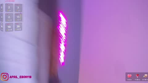 Snapshot of april_ebony18_ chatting on March 3, 1:42 pm April online show from March 3, 1:42 pm