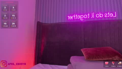 Snapshot of april_ebony18_ chatting on March 10, 1:54 pm April online show from March 10, 1:54 pm