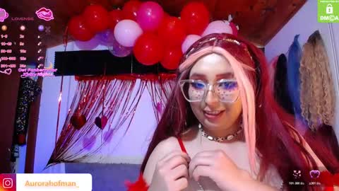 Snapshot of aurorahoffman chatting on February 15, 7:51 am Aurora online show from February 15, 7:51 am