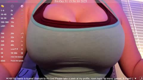 Ayana Delatorre online show from October 31, 10:55 pm