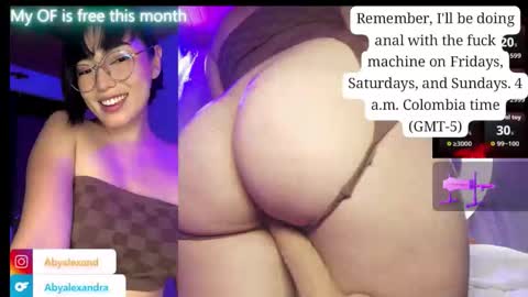 Snapshot of baby_alexx chatting on October 15, 3:34 pm Alexandra followme on instragram abyalexand online show from October 15, 3:34 pm