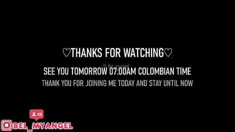 In instagran bel myangel online show from February 25, 8:09 pm