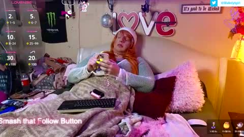 Snapshot of blakelytgirl chatting on February 15, 4:14 am Blakely Morningstar online show from February 15, 4:14 am