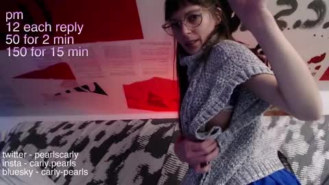 Snapshot of carlypearls chatting on February 13, 1:40 am Carly Pearls online show from February 13, 1:40 am