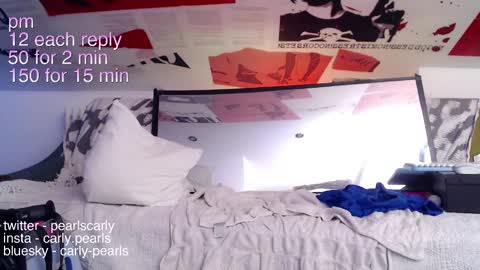 Snapshot of carlypearls chatting on February 13, 4:43 am Carly Pearls online show from February 13, 4:43 am