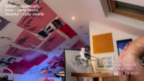 Snapshot of carlypearls chatting on September 15, 11:05 pm Carly Pearls online show from September 15, 11:05 pm