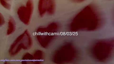 Snapshot of chillwithcamii chatting on March 8, 8:57 pm yoursensualparadise online show from March 8, 8:57 pm