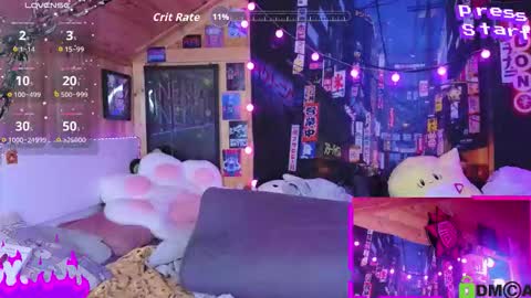 Snapshot of cybernekko chatting on October 8, 5:38 am Neko online show from October 8, 5:38 am
