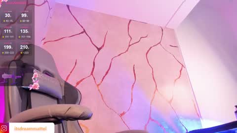 Snapshot of dreammatell_ chatting on March 7, 7:08 am Dream Matell online show from March 7, 7:08 am