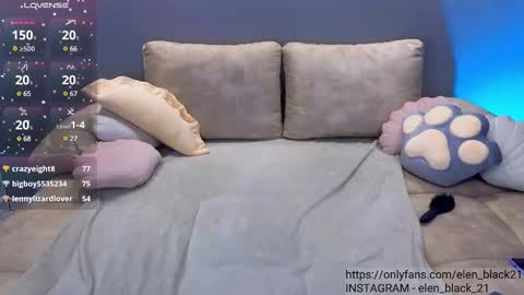 Snapshot of elen_black_23 chatting on February 21, 1:00 am Lena - online show from February 21, 1:00 am