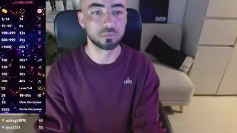 Snapshot of federico_ojitosverdes chatting on January 9, 6:05 am Federico Ofarrel online show from January 9, 6:05 am