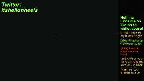 Snapshot of hell_on_heels_ chatting on December 27, 10:16 pm - show loyalty and subscribe - online show from December 27, 10:16 pm