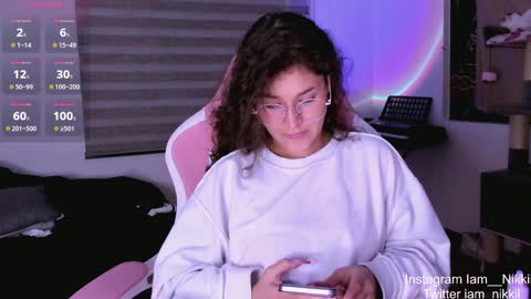 On instagram Imm  NikkiHelp me reach 100 likes online show from December 5, 10:01 am