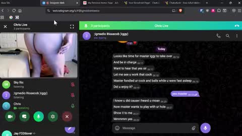 Christopher online show from October 13, 1:22 pm