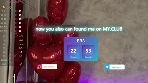 Snapshot of jane_meys chatting on February 17, 8:09 am your kitty JANE roawww online show from February 17, 8:09 am