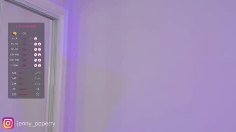 Snapshot of jenny_perry chatting on December 14, 1:50 am Jenny Instagram jenny ppperry NEXT LIVE TUESDAY online show from December 14, 1:50 am