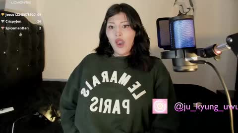 Snapshot of ju_kyung chatting on March 1, 10:34 am Ju Kyung online show from March 1, 10:34 am