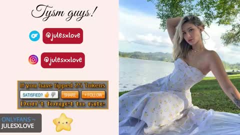 Snapshot of julesxdann chatting on October 12, 3:16 am Jules and Dann  Dont forget to give us thumps up online show from October 12, 3:16 am