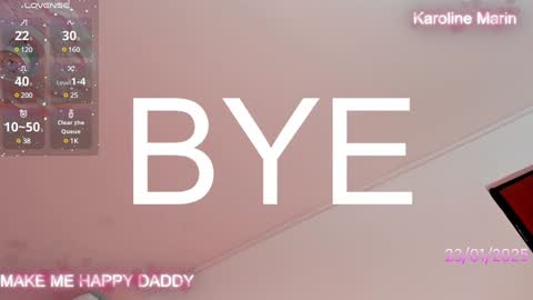 Snapshot of karoline_marin chatting on January 24, 1:13 am Karoline online show from January 24, 1:13 am