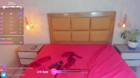 Snapshot of larsonmia chatting on December 30, 3:35 pm MIA online show from December 30, 3:35 pm