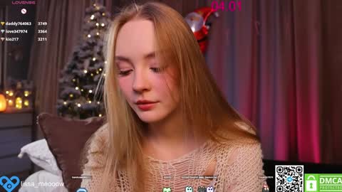 Snapshot of lissa_meooow chatting on January 4, 9:43 am your Liza again. Next stream Dec. 1 at 2 or 3 GMT online show from January 4, 9:43 am