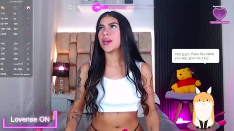 Snapshot of little__sophie18 chatting on February 26, 7:27 pm Sophie ---- connected from 1400 to 2100 Colombia time online show from February 26, 7:27 pm