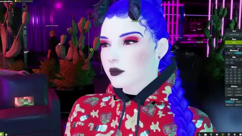 Snapshot of little_doll25 chatting on December 19, 4:13 am Succubus Blue online show from December 19, 4:13 am