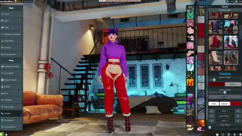 Snapshot of little_doll25 chatting on January 10, 2:57 am Succubus Blue online show from January 10, 2:57 am