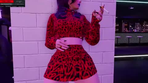 Snapshot of little_doll25 chatting on February 5, 3:55 am Succubus Blue online show from February 5, 3:55 am