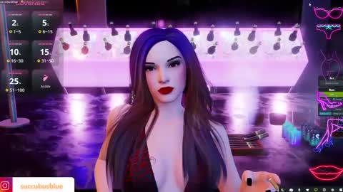 Snapshot of little_doll25 chatting on February 13, 1:50 am Succubus Blue online show from February 13, 1:50 am