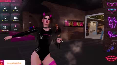 Snapshot of little_doll25 chatting on February 13, 11:37 pm Succubus Blue online show from February 13, 11:37 pm