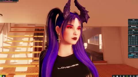 Snapshot of little_doll25 chatting on October 12, 10:25 am Succubus Blue online show from October 12, 10:25 am