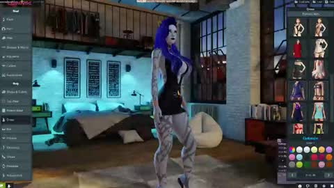 Snapshot of little_doll25 chatting on October 15, 10:21 pm Succubus Blue online show from October 15, 10:21 pm