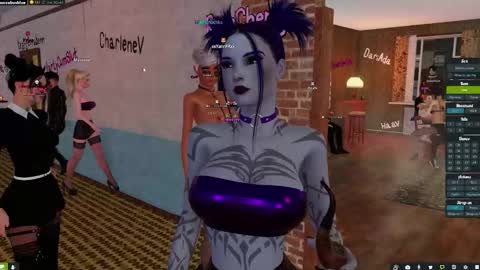 Snapshot of little_doll25 chatting on October 22, 8:30 pm Succubus Blue online show from October 22, 8:30 pm