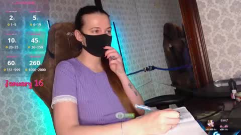 Snapshot of m00n8kiki chatting on January 16, 6:46 am Ksu online show from January 16, 6:46 am