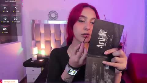 Snapshot of megan_wolf_1 chatting on February 25, 8:36 am  Megan  Online 1200am To 600 am Colombian time online show from February 25, 8:36 am