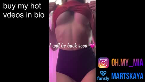 Snapshot of mia4sin chatting on April 29, 3:27 pm Mia Martskaya online show from April 29, 3:27 pm