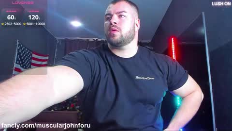 Snapshot of muscularjohnforu chatting on February 10, 11:46 am click icon for peach online show from February 10, 11:46 am